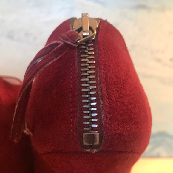 MIU MIU Suede Peep Toe Bow Ankle Bootie EUC sz 39 - Picture 7 of 16